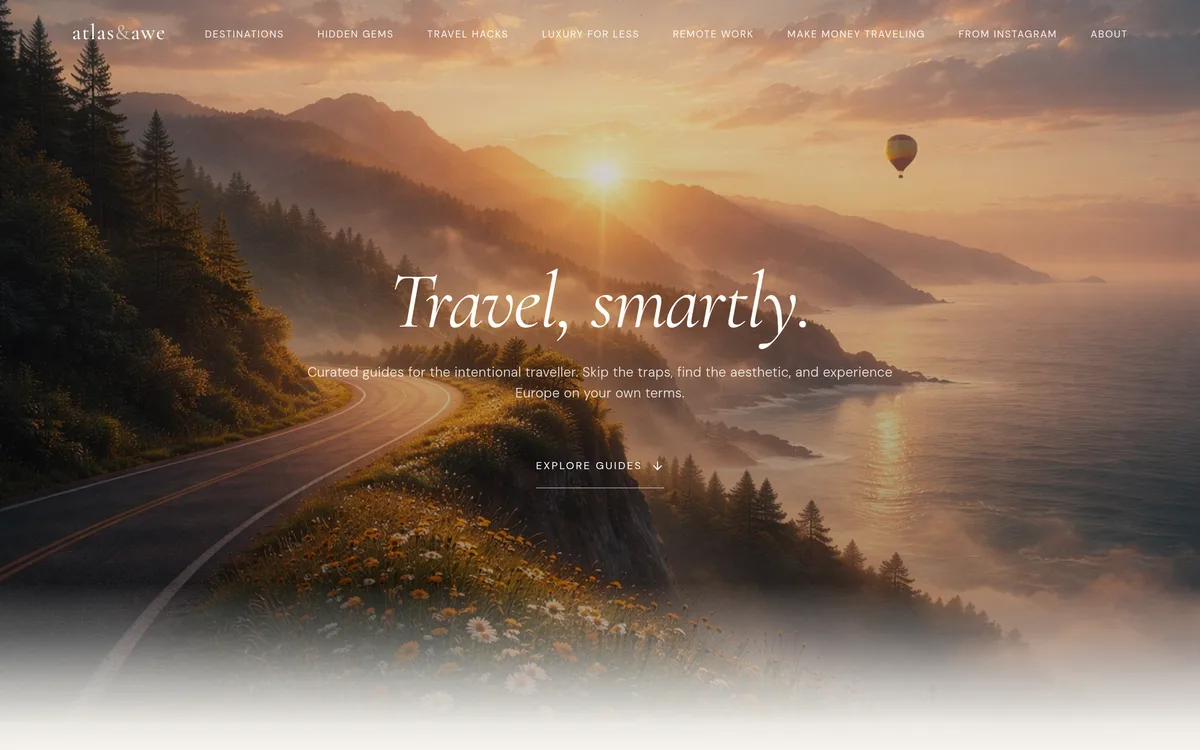 Atlas & Awe website